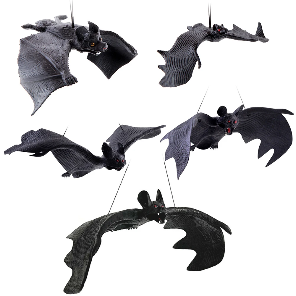 Halloween Simulation Animals Bats 3D Rubber Black Bat Trick Toy Hanging Props Home Wall Window Decor Bat Pendant Halloween Toys
Halloween Simulation Animals Bats 3D Rubber Black Bat Trick Toy Hanging Props Home Wall Window Decor Bat Pendant Halloween Toys
