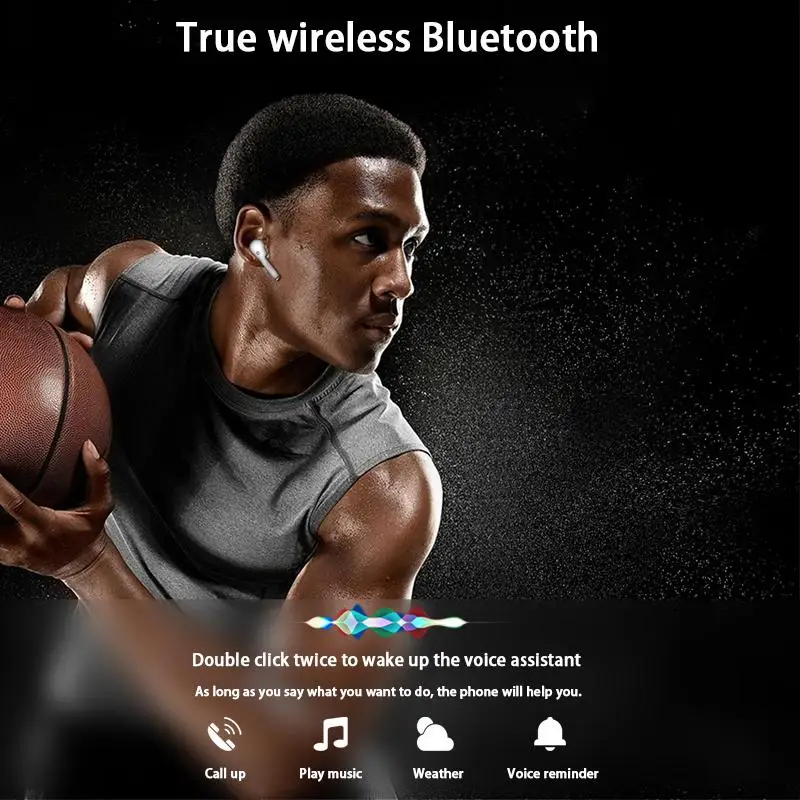 TWS Bluetooth 5 0 наушники IPX5 Водонепроницаемый беспроводной бас гарнитура спортивные
