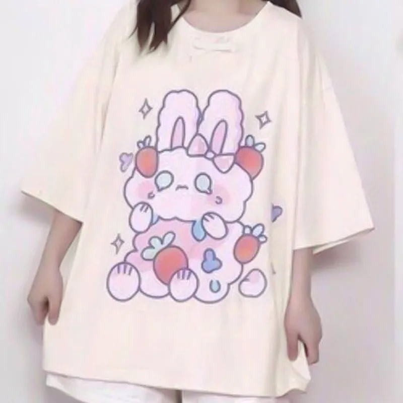 Kawaii Tshirt Women Fashion 2021 Cute Print Tops Women Oversized T Shirt Casual Loose Cotton Pink Graphic T Shirts
Kawaii Tshirt Women Fashion 2021 Cute Print Tops Women Oversized T Shirt Casual Loose Cotton Pink Graphic T Shirts