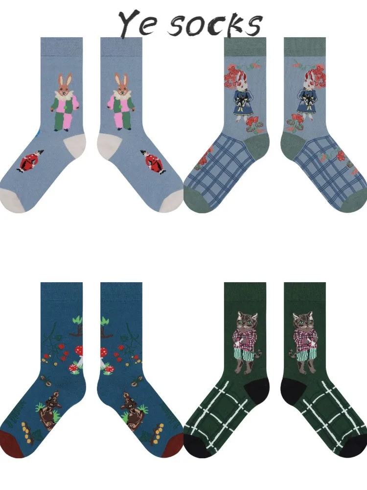 New Autumn And Winter 2021 Fairy Tale Animal Korean Version Socks Woman Cartoon Cute Thick Medium Tube Socks
New Autumn And Winter 2021 Fairy Tale Animal Korean Version Socks Woman Cartoon Cute Thick Medium Tube Socks