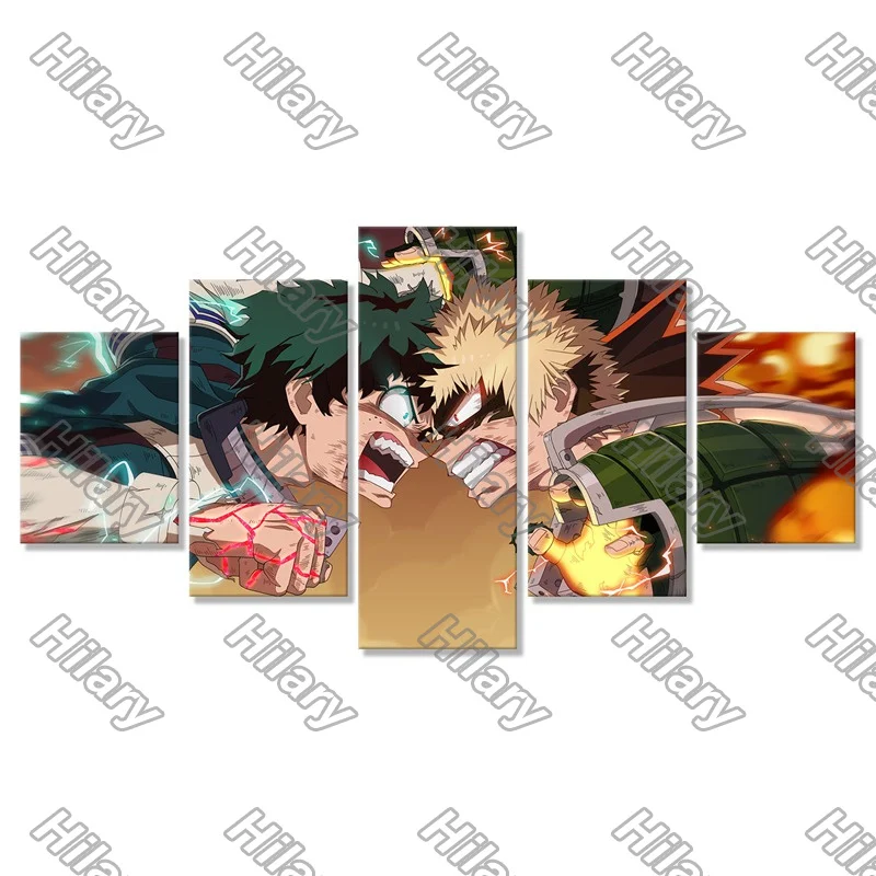 Poster Anime My Hero Academia Midoriya Vs Bakugou Canvas Painting 5Pcs Posters Painting Wall Art Decoration for Living Room
Poster Anime My Hero Academia Midoriya Vs Bakugou Canvas Painting 5Pcs Posters Painting Wall Art Decoration for Living Room