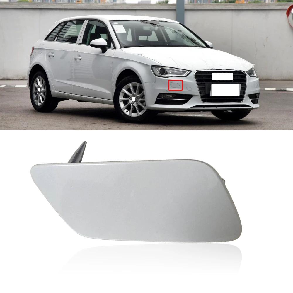 Крышка QX для Audi A3 14 19 передний бампер Омыватель фар сопло с распылителем крышка