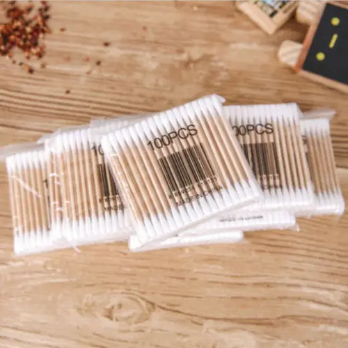 100Pcs/bag Disposable Cotton Swabs Double Head Cotton Buds Cotton Tipped Applicator For Beauty Makeup Nose Ears Cleaning
100Pcs/bag Disposable Cotton Swabs Double Head Cotton Buds Cotton Tipped Applicator For Beauty Makeup Nose Ears Cleaning