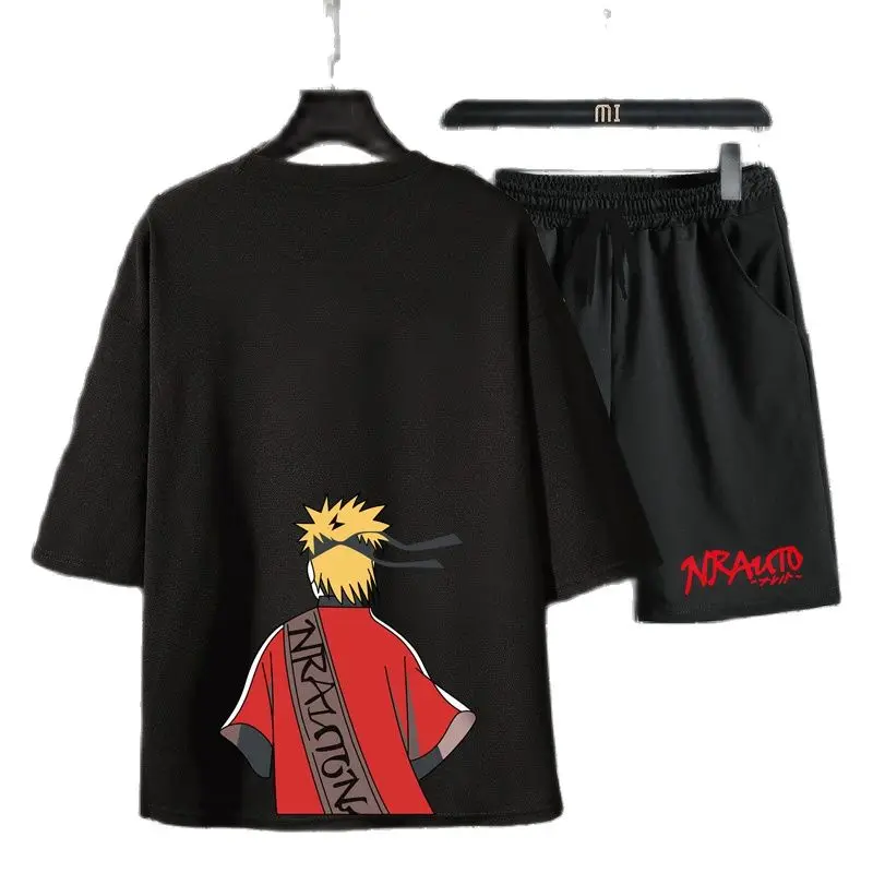 2021 New Summer Half Sleeve T-shirt Men‘s Sportswear Japanese Anime HongMingren Casual Suit With A Set Of Handsome Shorts&Tops
2021 New Summer Half Sleeve T-shirt Men‘s Sportswear Japanese Anime HongMingren Casual Suit With A Set Of Handsome Shorts&Tops