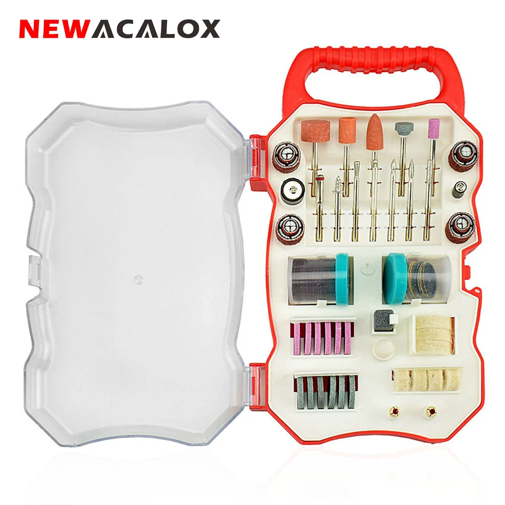 NEWACALOX 103pcs/lot Rotary Tool Accessory Bit Set Grinding Polishing Cutting 1/8'' Abrasive Tool Kit for Dremel Rotary Machine
NEWACALOX 103pcs/lot Rotary Tool Accessory Bit Set Grinding Polishing Cutting 1/8'' Abrasive Tool Kit for Dremel Rotary Machine
