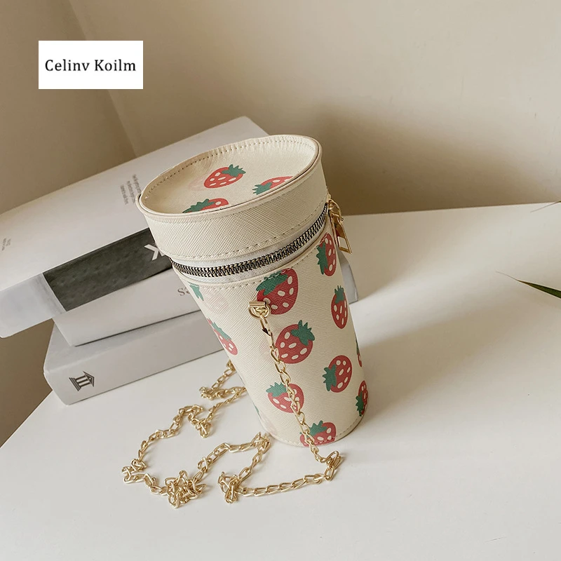 Celinv Koilm Cylindrical Bag Female New Wave Personality Creative Milk Tea Cup Bucket Bag Western Style Chain Messenger Bag
Celinv Koilm Cylindrical Bag Female New Wave Personality Creative Milk Tea Cup Bucket Bag Western Style Chain Messenger Bag