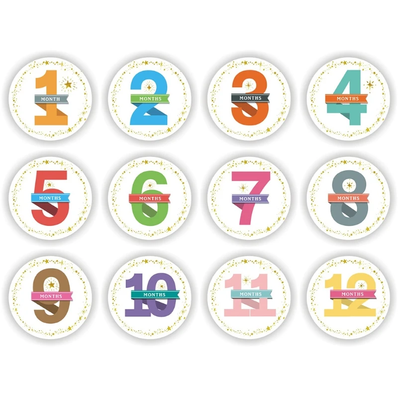 P15C 12 Pcs/Set Baby Pregnant Monthly Stickers Memory Recording Milestone Sticker Newborn Growth Photo Photography Props
P15C 12 Pcs/Set Baby Pregnant Monthly Stickers Memory Recording Milestone Sticker Newborn Growth Photo Photography Props