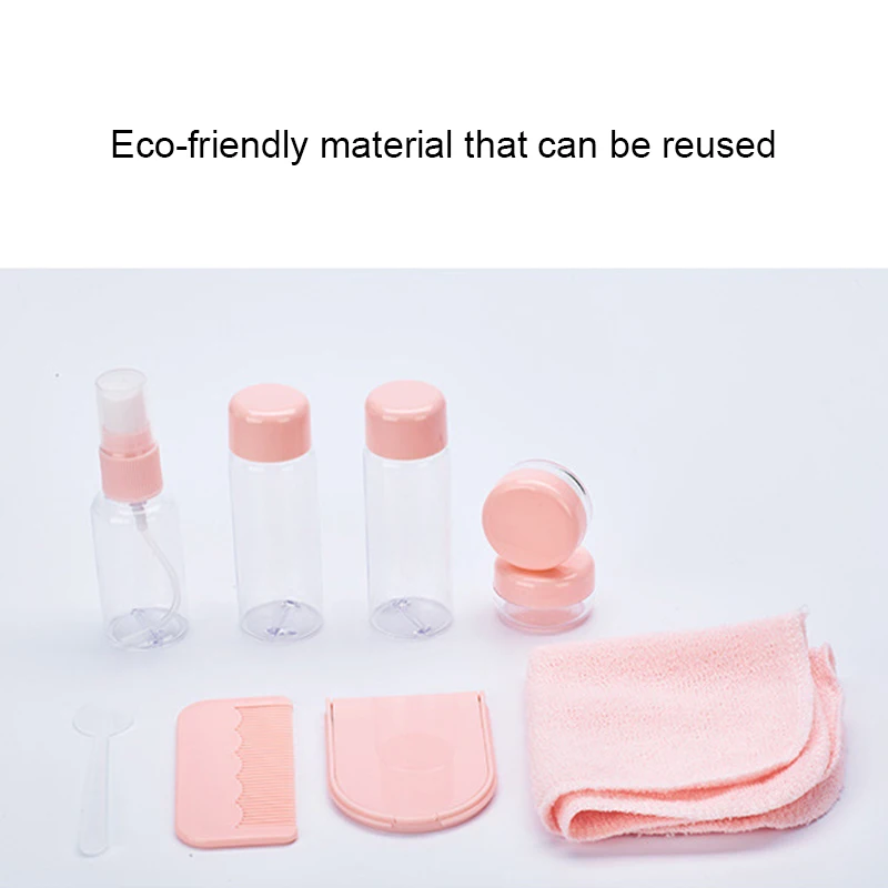 Hot9Pcs/set Makeup Spray Bottles Kits Shampoo Cream Lotion Container Bottle Towel Travel Set with Pouch
Hot9Pcs/set Makeup Spray Bottles Kits Shampoo Cream Lotion Container Bottle Towel Travel Set with Pouch