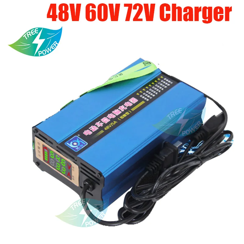 

60V 5A Charger 16s li ion 60V 8A 6A 5A 16s 67.2Vv 6A Lli ion 20S 72V 4A for 60V li ion 71.4V 5A 6A charger with LCD Display