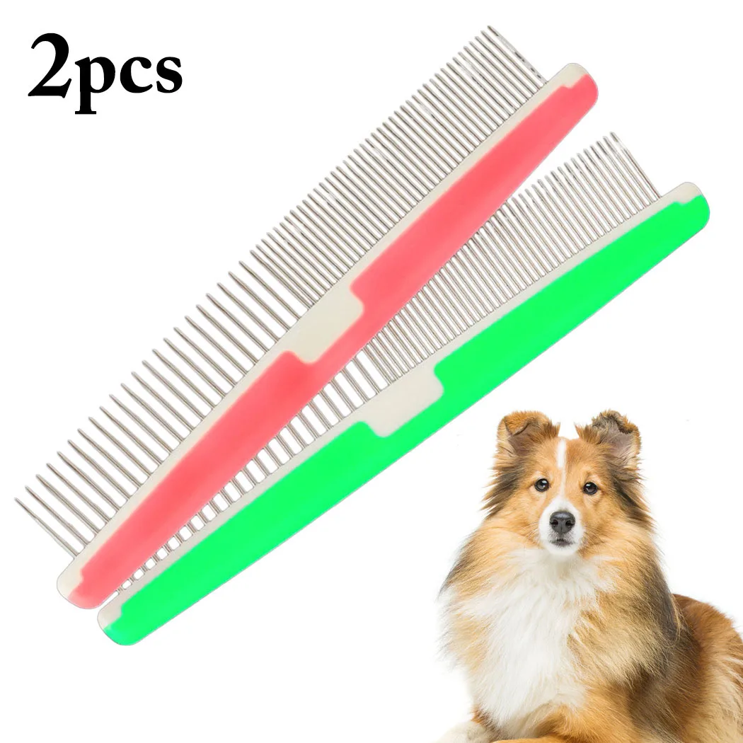 2PCS Pet Grooming Comb Pet Dog Cat Brush Grooming Tool Stainless Steel Non-slip Pet Comb Lice Comb for Dogs kitten Pet Supplies
2PCS Pet Grooming Comb Pet Dog Cat Brush Grooming Tool Stainless Steel Non-slip Pet Comb Lice Comb for Dogs kitten Pet Supplies