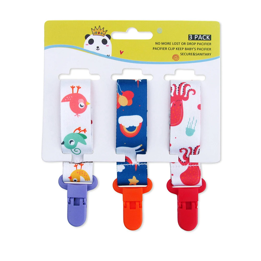 3 Pcs/Set Baby Pacifier Clip Pacifier Chain Dummy Clip Nipple Holder Anti-drop Clip Child Print Pacifier Clips Soother Holder
3 Pcs/Set Baby Pacifier Clip Pacifier Chain Dummy Clip Nipple Holder Anti-drop Clip Child Print Pacifier Clips Soother Holder