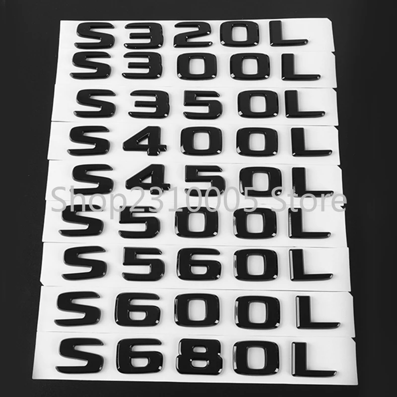 Glossy Black Trunk letters Emblems Badges For Mercedes Benz W221 W222 S63 S63s S65 AMG S400L S500 S500L S600L S560 S680 4MATIC
Glossy Black Trunk letters Emblems Badges For Mercedes Benz W221 W222 S63 S63s S65 AMG S400L S500 S500L S600L S560 S680 4MATIC