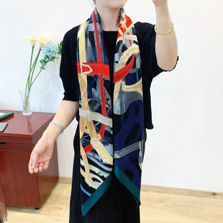 KMS Belt wrapped large square scarf velvet cashmere scarf soft and comfortable warm shawl for Girl Lady Woman 135*135CM/160G
KMS Belt wrapped large square scarf velvet cashmere scarf soft and comfortable warm shawl for Girl Lady Woman 135*135CM/160G