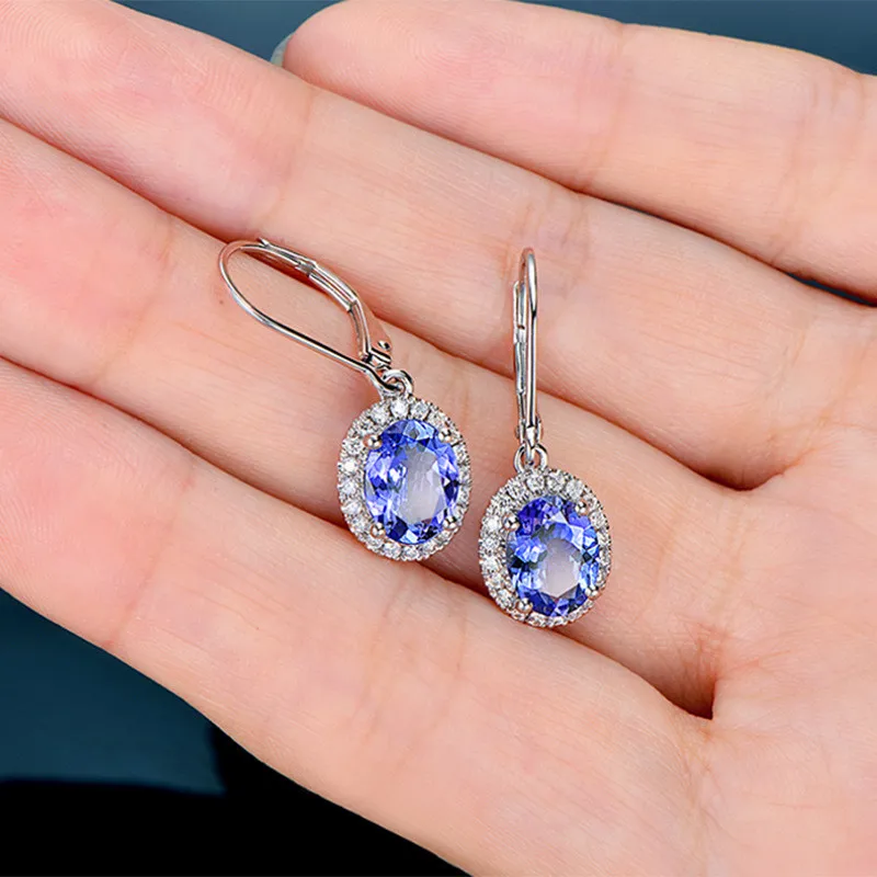 CHUHAN Elegant 925 Sterling Silver Blue Cubic Zircon Drop Earrings Women for Party Wedding Simple Design Fine Jewelry Gifts
CHUHAN Elegant 925 Sterling Silver Blue Cubic Zircon Drop Earrings Women for Party Wedding Simple Design Fine Jewelry Gifts