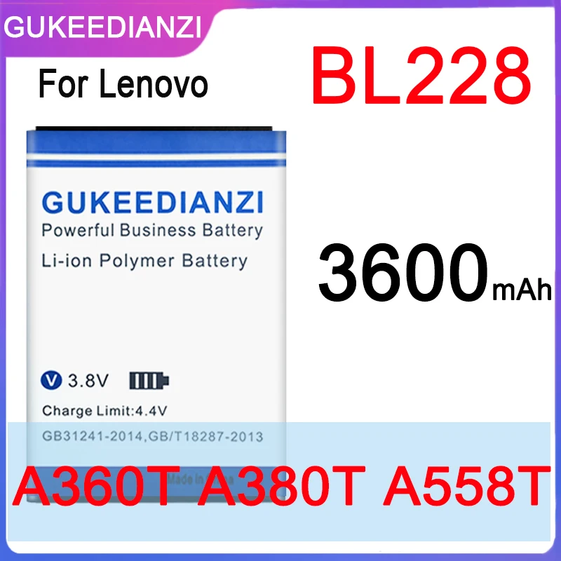 High Capacity BL228 3600mAh Battery For Lenovo A360T A380T Big Power Battery+Tracking Number
High Capacity BL228 3600mAh Battery For Lenovo A360T A380T Big Power Battery+Tracking Number