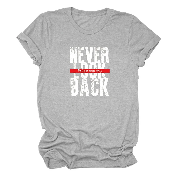 Tshirt Plus Size Women Punk Couple Clothes Active Language Faith Life Graphic Tees Letter Never Look Back Clothes
Tshirt Plus Size Women Punk Couple Clothes Active Language Faith Life Graphic Tees Letter Never Look Back Clothes