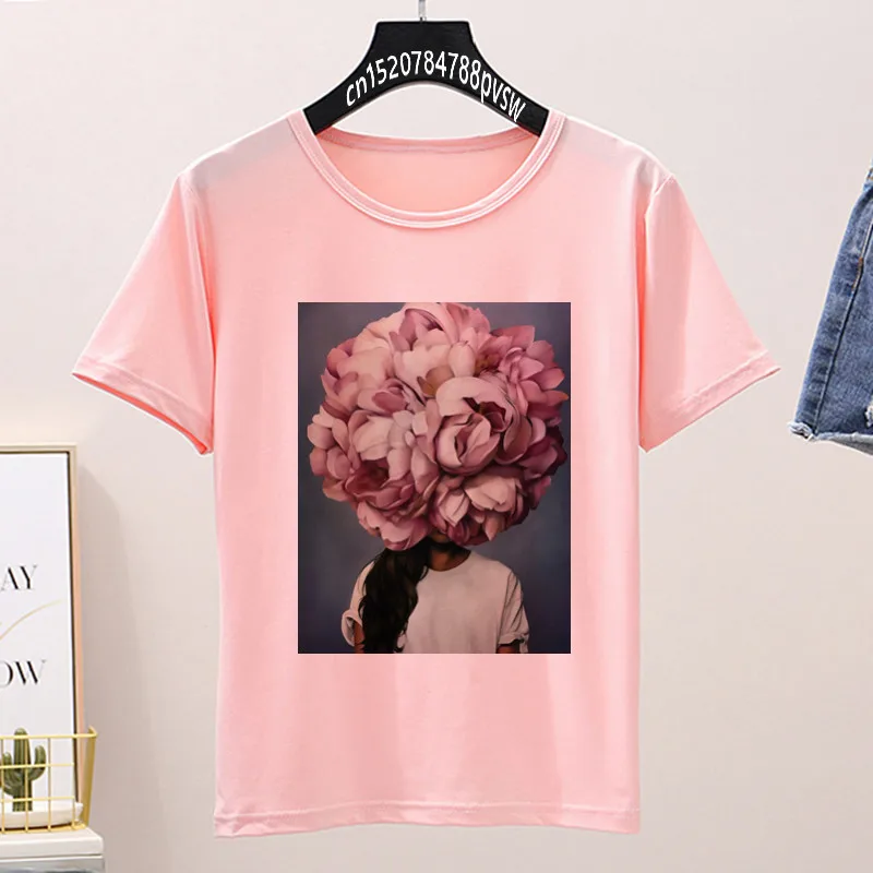 Women Flower Butterfly Lady Pink Print T Shirt Summer Short Sleeve Harajuku T-shirt Girl 90s Ullzang KPOP Tops Tees,Drop
Women Flower Butterfly Lady Pink Print T Shirt Summer Short Sleeve Harajuku T-shirt Girl 90s Ullzang KPOP Tops Tees,Drop