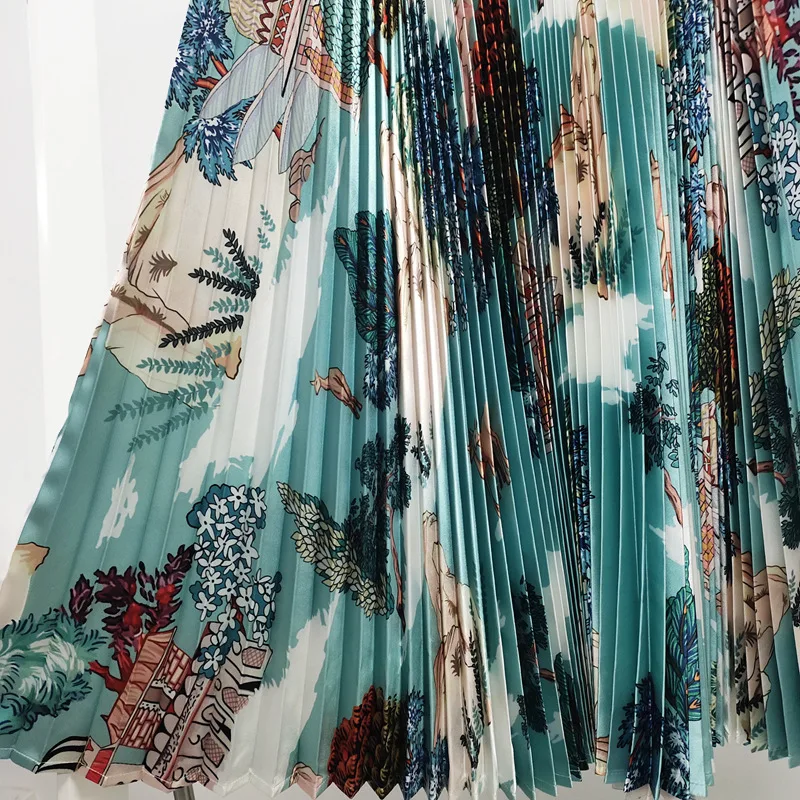 Miyake Pleated Skirt For Women Plus Size 45-75kg Autumn Winter 2020 New Fashion Vintage Printed High Waist Big Swing Casual Midi
Miyake Pleated Skirt For Women Plus Size 45-75kg Autumn Winter 2020 New Fashion Vintage Printed High Waist Big Swing Casual Midi