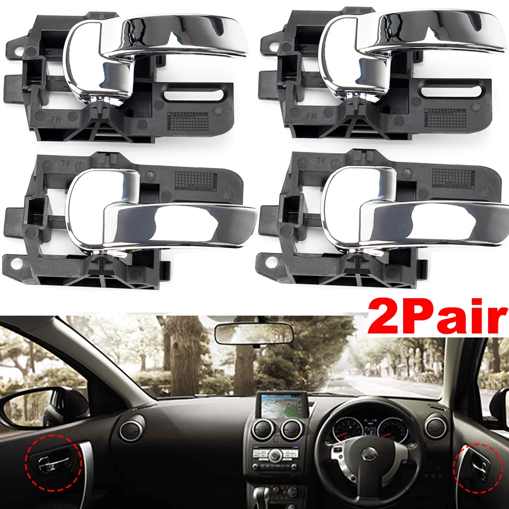 4x Door Handle Interior Inner Chrome Left Right For Nissan Qashqai J10 2007 2008 2009 2010 2011 2012 2013 80670JD00E 80671JD00E
4x Door Handle Interior Inner Chrome Left Right For Nissan Qashqai J10 2007 2008 2009 2010 2011 2012 2013 80670JD00E 80671JD00E