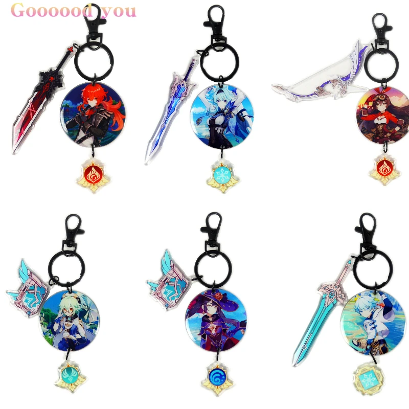 Anime Keychain Genshin Impact Acrylic Key Chain Accessories Cartoon Figure Diluc Keqing Qiqi Bag Pendant For Fans Gift Wholesale
Anime Keychain Genshin Impact Acrylic Key Chain Accessories Cartoon Figure Diluc Keqing Qiqi Bag Pendant For Fans Gift Wholesale