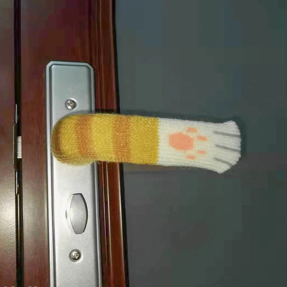 Cartoon Knitted Woolen Table And Chair Foot Cover Door Handle Protector Home Chair Leg Protection Cover Wear-resistant/Silent
Cartoon Knitted Woolen Table And Chair Foot Cover Door Handle Protector Home Chair Leg Protection Cover Wear-resistant/Silent