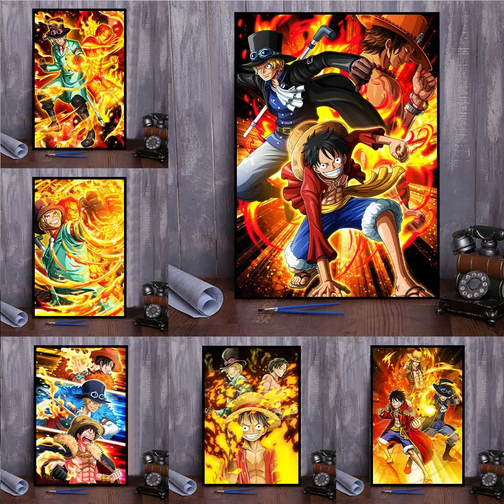 Colorful One Piece Poster Monkey D Luffy Sabo Canvas Painting Mural Wall Anime Mihawk Picture For Living Room Home Decoration
Colorful One Piece Poster Monkey D Luffy Sabo Canvas Painting Mural Wall Anime Mihawk Picture For Living Room Home Decoration