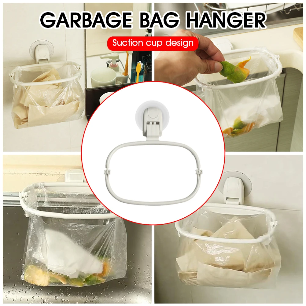 Trash Bag Holder Suction Cup Plastic Frame Garbage Bag Rack Plastic Bag Holder Hanging Organizer for Bathroom Kitchen Office
Trash Bag Holder Suction Cup Plastic Frame Garbage Bag Rack Plastic Bag Holder Hanging Organizer for Bathroom Kitchen Office