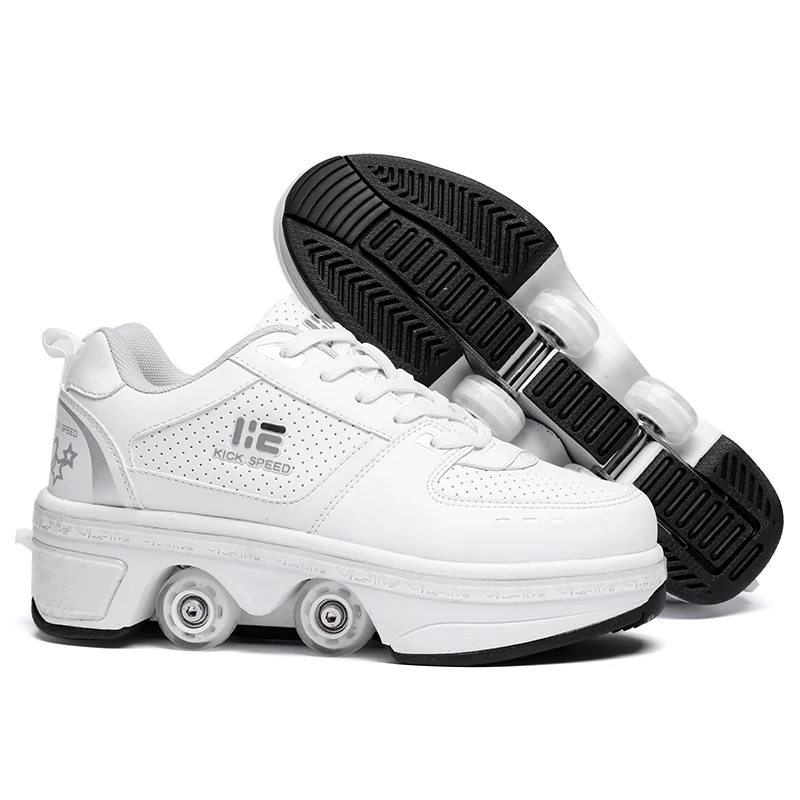 2021 New Dual-purpose Roller Skating Deformation Shoes Double Row Roller Skating Shoes Modified Version Four-wheel Running Shoes
2021 New Dual-purpose Roller Skating Deformation Shoes Double Row Roller Skating Shoes Modified Version Four-wheel Running Shoes