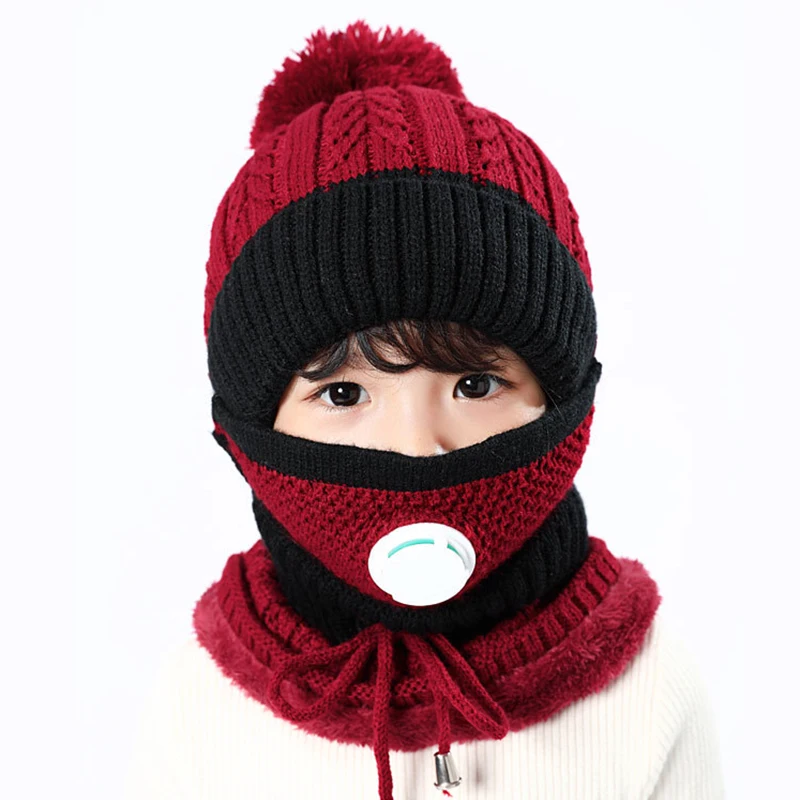 3 in 1 Kids Knitted Scarf Hat Face Guard Set with Breathing Valve Winter Warm Soft for Children Outdoor FS99
3 in 1 Kids Knitted Scarf Hat Face Guard Set with Breathing Valve Winter Warm Soft for Children Outdoor FS99