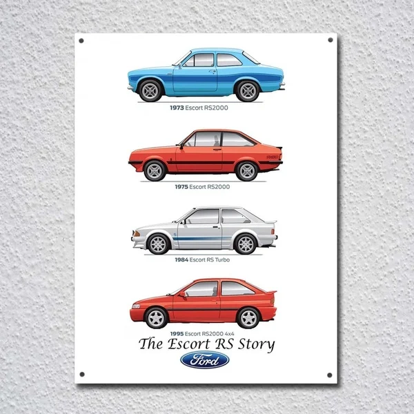 Ford Escort RS Retro Vintage Tin Sign Metal Sign Metal Poster Metal Decor Metal Painting Wall Sticker Wall Sign
Ford Escort RS Retro Vintage Tin Sign Metal Sign Metal Poster Metal Decor Metal Painting Wall Sticker Wall Sign