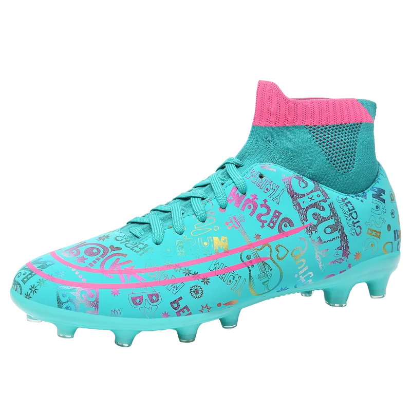 Новые высокие футбольные ботинки, мужские дышащие уличные высокие футбольные ботинки, женские и мужские мягкие футбольные ботинки 
Новые высокие футбольные ботинки, мужские дышащие уличные высокие футбольные ботинки, женские и мужские мягкие футбольные ботинки