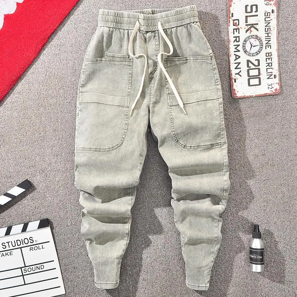 Jeans 2021 Spring And Summer New Solid Color Big Pocket Mid-Waist Slim Cropped Trousers Korean Version Of Small-Footed Casual Ha
Jeans 2021 Spring And Summer New Solid Color Big Pocket Mid-Waist Slim Cropped Trousers Korean Version Of Small-Footed Casual Ha