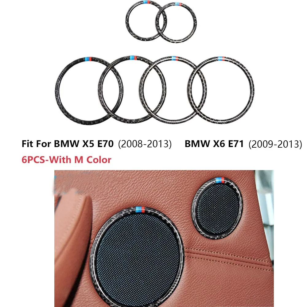 Carbon Fiber Car Door Speaker LoudSpeaker Audio Ring Cover Trim Sticker for BMW X5 X6 E70 E71 08-13 New
Carbon Fiber Car Door Speaker LoudSpeaker Audio Ring Cover Trim Sticker for BMW X5 X6 E70 E71 08-13 New