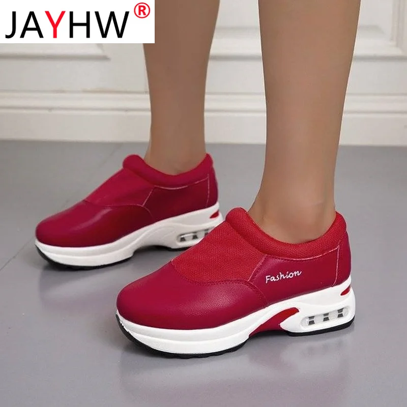 JAYHW Women Sneakers Leather Shoes New Style Woman Casual Thick Bottom Sports Shoes Female Fashion Comfort Vulcanized Shoes
JAYHW Women Sneakers Leather Shoes New Style Woman Casual Thick Bottom Sports Shoes Female Fashion Comfort Vulcanized Shoes