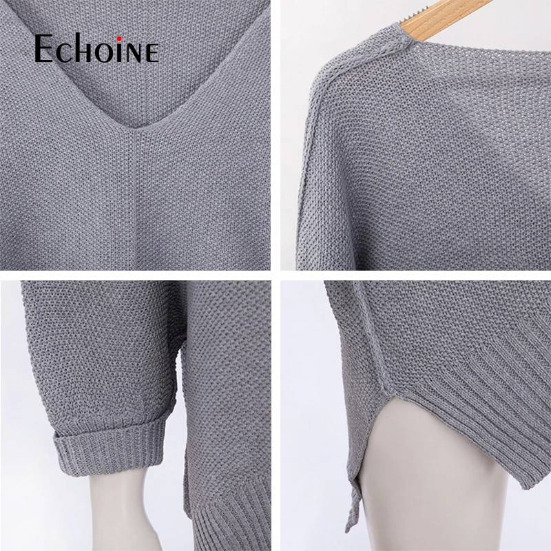 Fashion Loose Solid V Neck Women Tops Sweater 2019 New Khaki Outwear Pullovers Autumn Casual Womens Pullovers longer Sweaters 
Fashion Loose Solid V Neck Women Tops Sweater 2019 New Khaki Outwear Pullovers Autumn Casual Womens Pullovers longer Sweaters