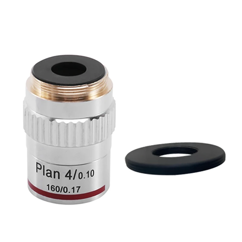 4X Lens Lens Adapter Suitable for RMS Microscope Objective Lens to M42X1mm Mount Inside Thread
4X Lens Lens Adapter Suitable for RMS Microscope Objective Lens to M42X1mm Mount Inside Thread