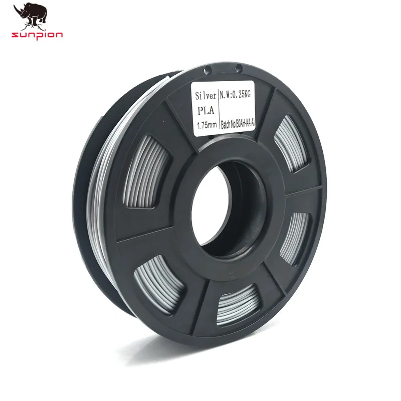 SUNPION 3D Printer PLA Filament 1.75mm Filament Dimensional Accuracy+/-0.03mm 0.25KG 3D Printing Material for 3d printer RepRap
SUNPION 3D Printer PLA Filament 1.75mm Filament Dimensional Accuracy+/-0.03mm 0.25KG 3D Printing Material for 3d printer RepRap