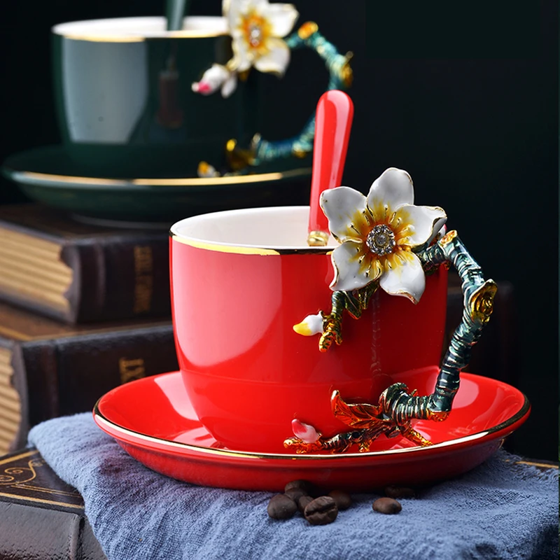 Handmade Enamel painted High-grade Coffee Cup Saucer European-style coffee mug Ceramic cup afternoon tea Cup Free Shipping
Handmade Enamel painted High-grade Coffee Cup Saucer European-style coffee mug Ceramic cup afternoon tea Cup Free Shipping