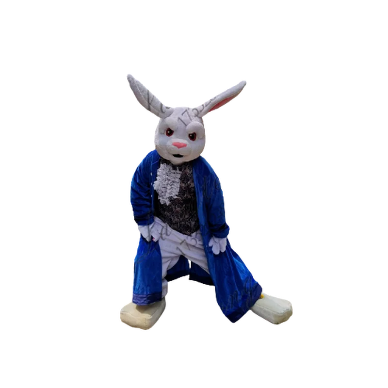 Костюм-талисман на заказ из голубого кролика костюм костюмы-талисманы