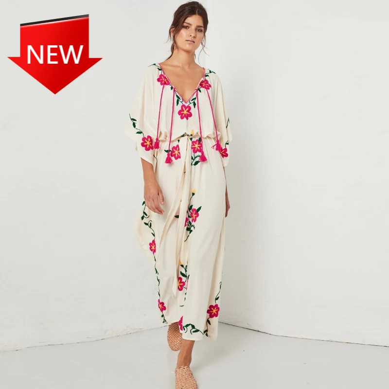 Женское платье с вышитыми цветами, летнее богемное платье для путешествий и праздников
Женское платье с вышитыми цветами, летнее богемное платье для путешествий и праздников