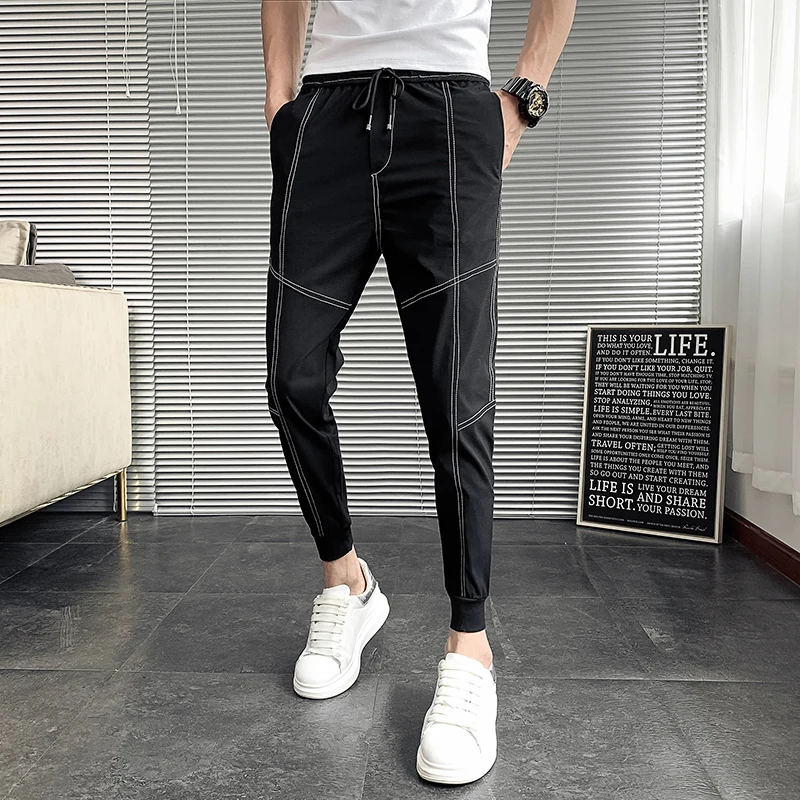 Summer Thin Quick Dry Harem Pants Men Fashion 2020 Slim Fit Mens Casual Pants Streetwear Hip Hop Men Joggers Ankle Length 36-27
Summer Thin Quick Dry Harem Pants Men Fashion 2020 Slim Fit Mens Casual Pants Streetwear Hip Hop Men Joggers Ankle Length 36-27