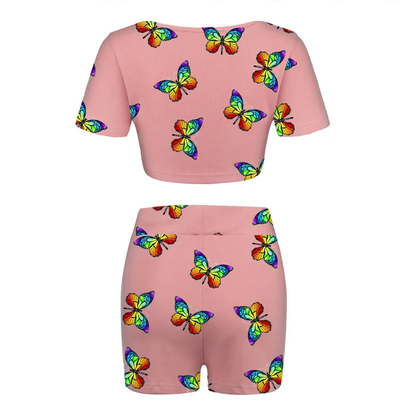 Summer Sexy Women Pajamas Sets Fashion Print Short Sleeve Crop Tops Shorts Sleepwear Female Pyjamas Homewear Plus Size Home Suit
Summer Sexy Women Pajamas Sets Fashion Print Short Sleeve Crop Tops Shorts Sleepwear Female Pyjamas Homewear Plus Size Home Suit