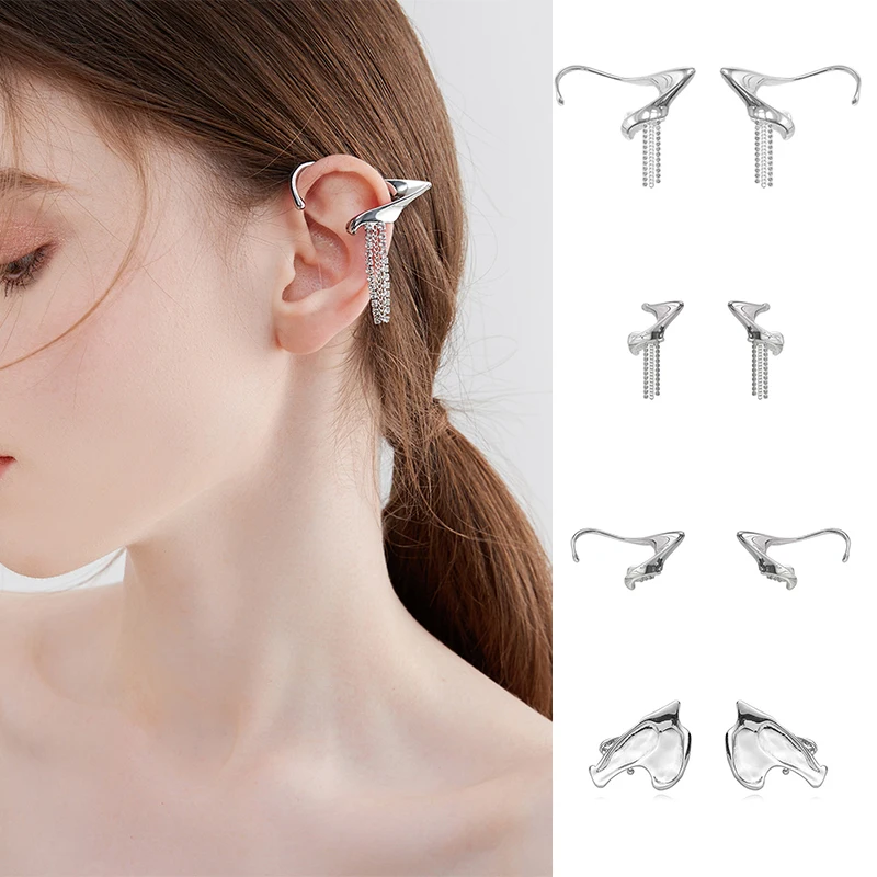 Korean Fashion Unique Elf Ear Punk Fairy No Piercing Earring Clips 2pcs Women Irregular Metal Ear Cuffs Statement Design Earring
Korean Fashion Unique Elf Ear Punk Fairy No Piercing Earring Clips 2pcs Women Irregular Metal Ear Cuffs Statement Design Earring