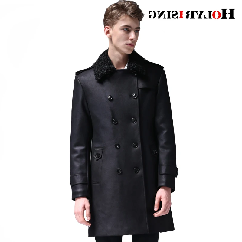 Новинка Осень-зима 6XL теплое двубортное пальто из искусственной замши и хлопка с меховым воротником мужской Тренч зимняя облегающая куртка ...
Новинка Осень-зима 6XL теплое двубортное пальто из искусственной замши и хлопка с меховым воротником мужской Тренч зимняя облегающая куртка ...