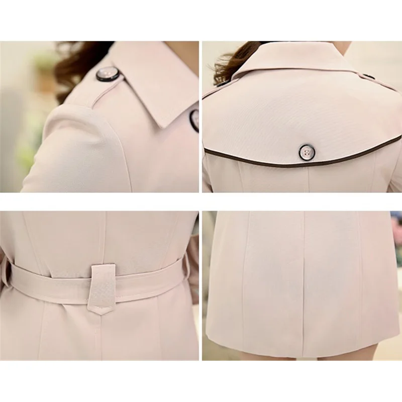 Fad Spring Autumn Trench Coat Women Double Breasted Windbreaker Female With Belt Long Coats Plus Size Overcoat Outerwear E13
Fad Spring Autumn Trench Coat Women Double Breasted Windbreaker Female With Belt Long Coats Plus Size Overcoat Outerwear E13