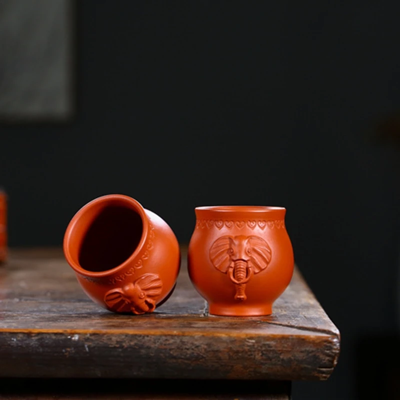 3 Pieces Mud Zhu Yixing Tea Cups Kung Fu Handmade Elephant Mugs Creative Drinkware
3 Pieces Mud Zhu Yixing Tea Cups Kung Fu Handmade Elephant Mugs Creative Drinkware