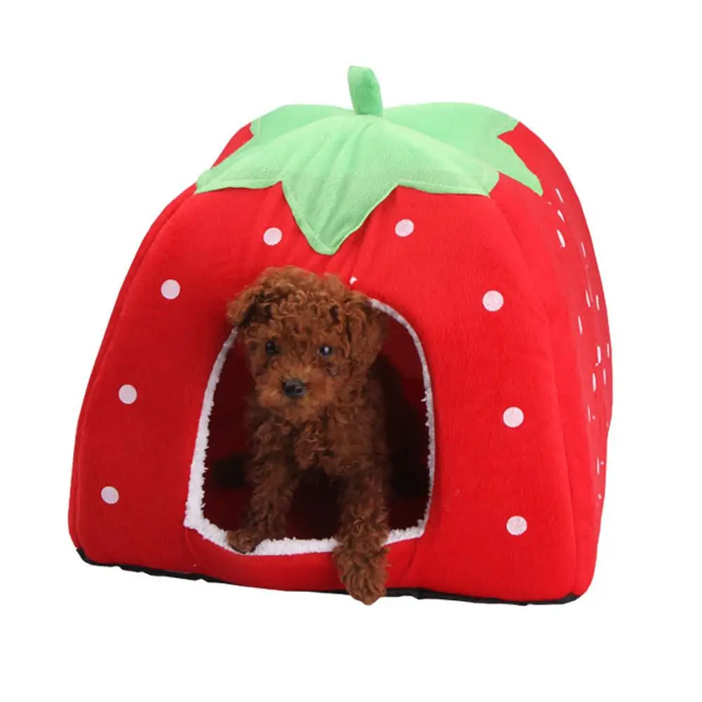 Pet House Strawberry Shape Tent Cat Nest Kennel Small Medium Animal Hamster Rabbit Warm Sleeping Bag Cotton Nest Pet Supplies
Pet House Strawberry Shape Tent Cat Nest Kennel Small Medium Animal Hamster Rabbit Warm Sleeping Bag Cotton Nest Pet Supplies