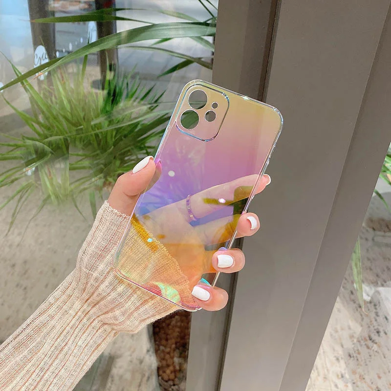Fashion High quality Rainbow laser soft silicon Phone Case For apple iPhone 13 12 Pro Max X XS XR 11 SE Mini 7 8 Plus serises
Fashion High quality Rainbow laser soft silicon Phone Case For apple iPhone 13 12 Pro Max X XS XR 11 SE Mini 7 8 Plus serises