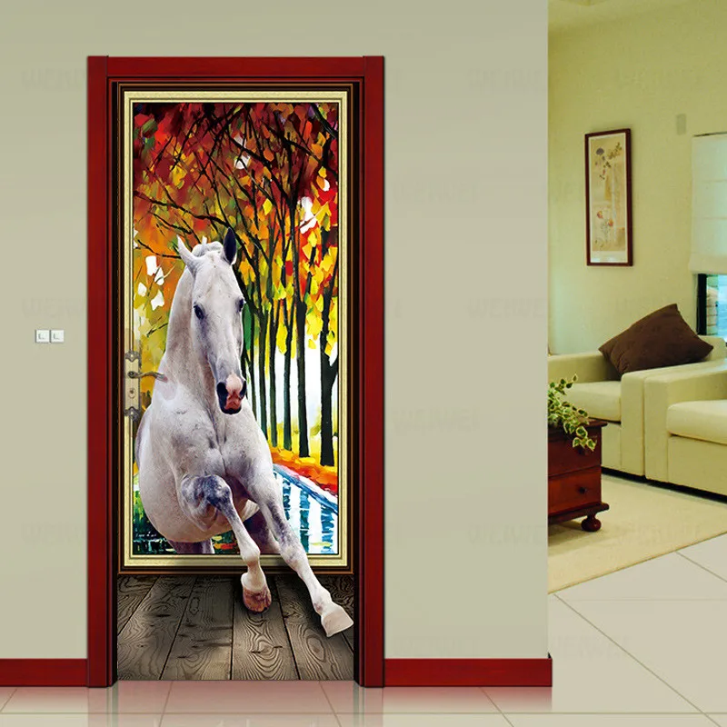 Door Stickers Creative Woods White Horse Corridor 3d Stickers DIY Decorative Wall Stickers Waterproof Decal Picture Decor
Door Stickers Creative Woods White Horse Corridor 3d Stickers DIY Decorative Wall Stickers Waterproof Decal Picture Decor