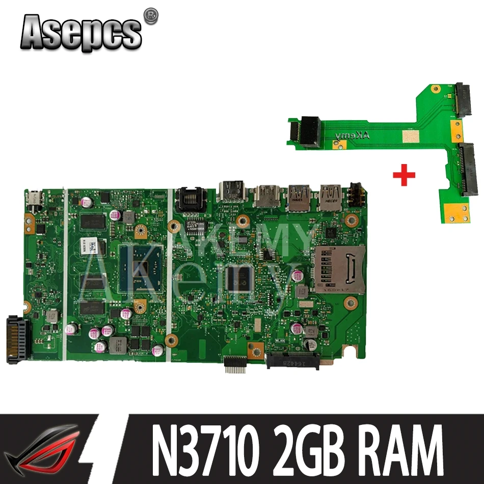 Akemy для ASUS VivoBook Max X541NA PD1003Y материнская плата ноутбука X541N Тест 100% OK N3710 CPU 2 Гб